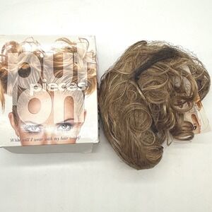 Hairuwear USA Mischief 8498 Brown Curly Ponytail‎ Extension add-on hair clip on